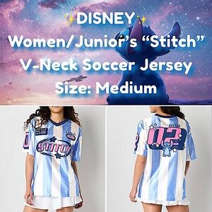 ✨DISNEY - Women/Junior’s “Stitch” Soccer Jersey✨ NWT✨